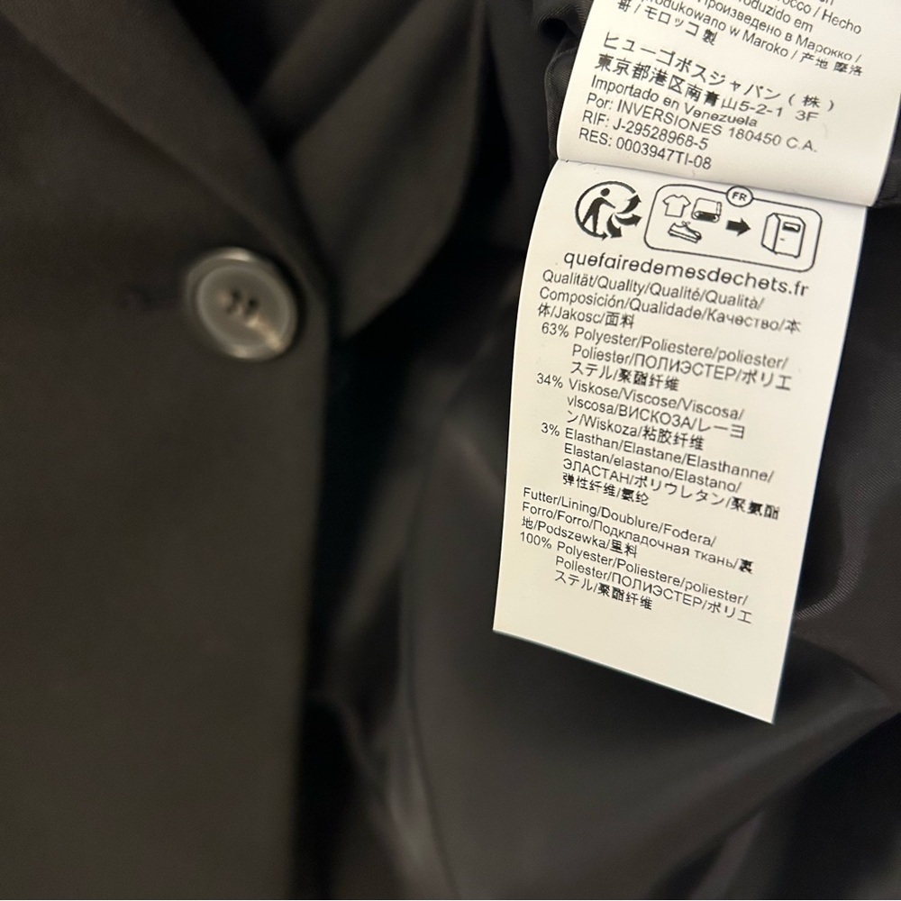 Boss Jia Slim Fit Blazer in Black Size 12 - Picture 6 of 12